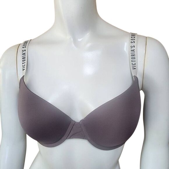 Victoria's Secret Mauve T-Shirt Lightly Lined Demi Bra (34C) - Picture 3 of 6